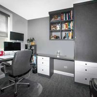 Save office space with corner desk
